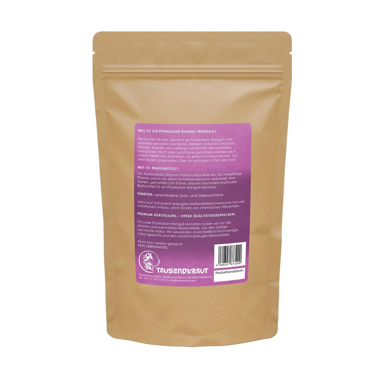 Mariendistel Samen Pulver Mandala k.b.A. (100g) Mariendistel Samen Pulver Mandala k.b.A. (100g)