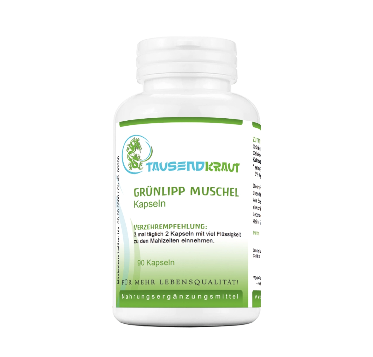 Grünlipp Muschel (90 Kapseln)