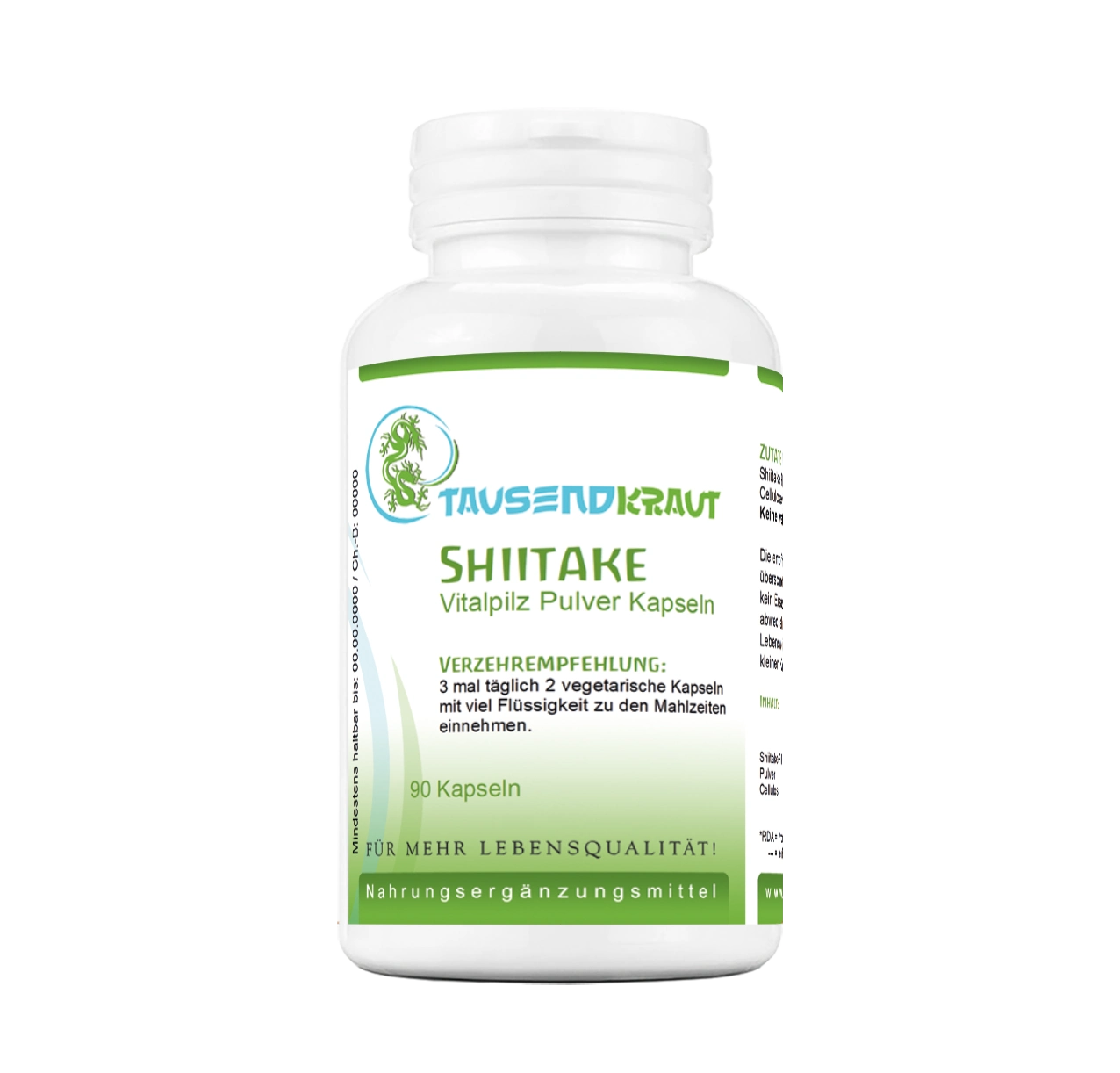 Shiitake Pulver (90 Kapseln)