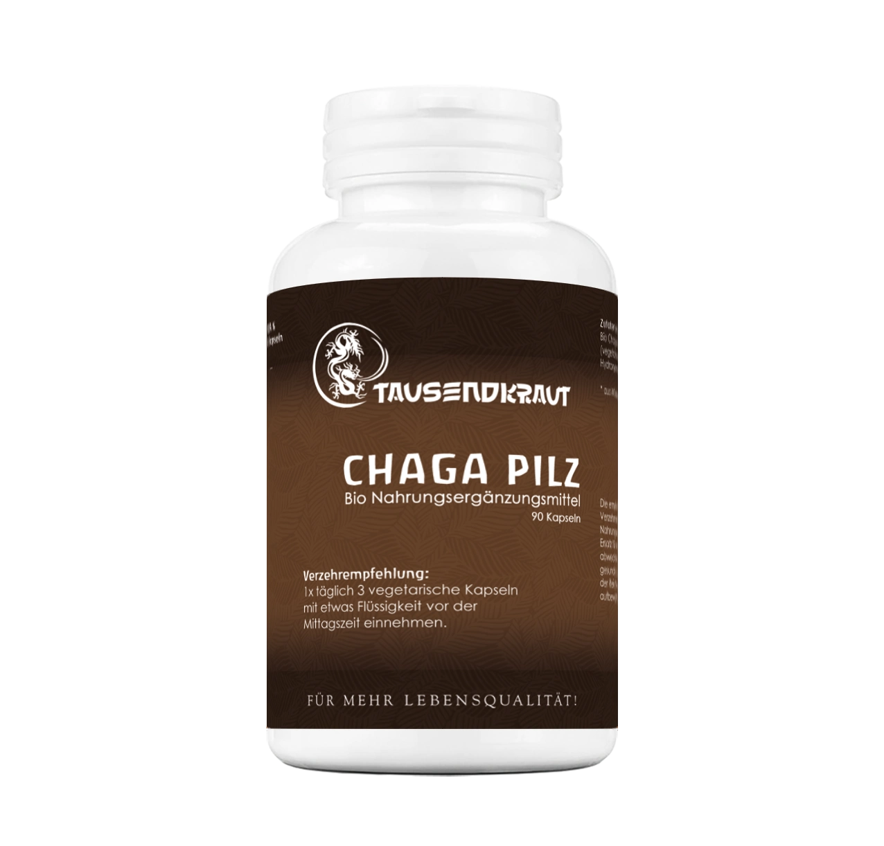 Chaga Pulver BIO (90 Kapseln)