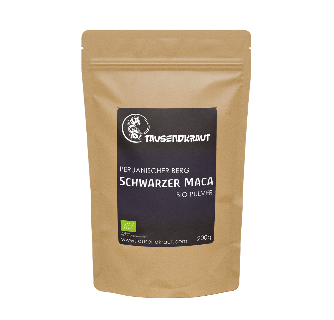 Schwarzer Maca Pulver BIO (200g)