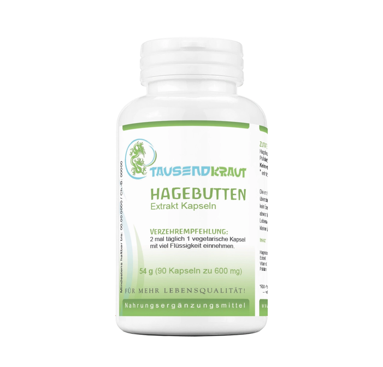 Hagebutten Extrakt (90 Kapseln) Hagebutten Extrakt (90 Kapseln)