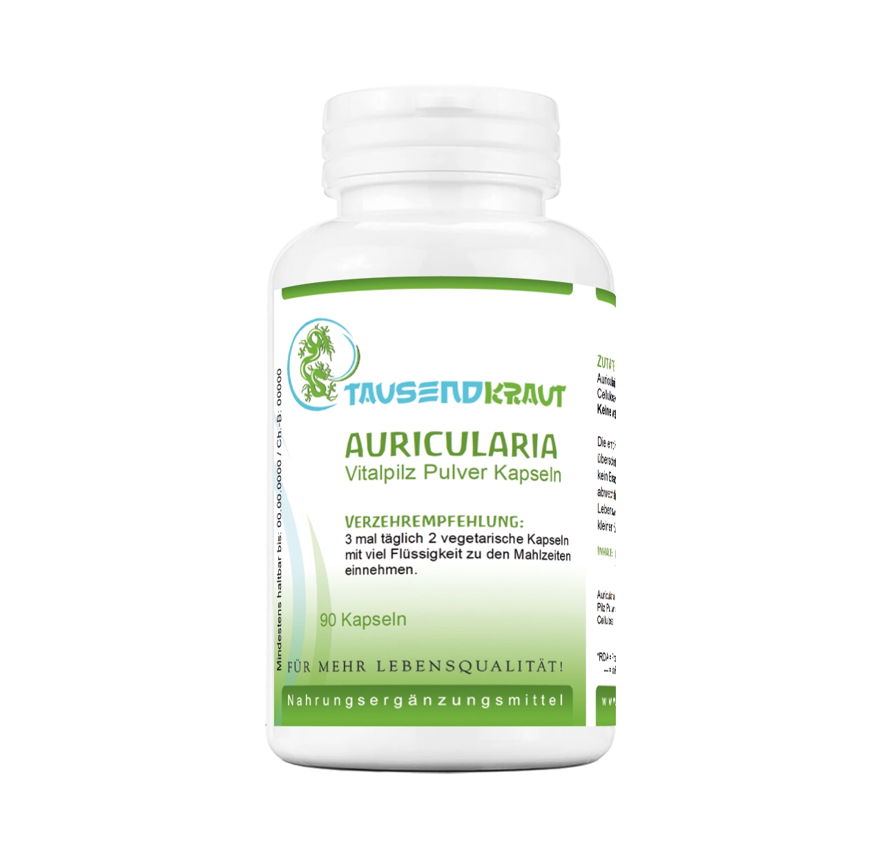 Auricularia Pulver (90 Kapseln)