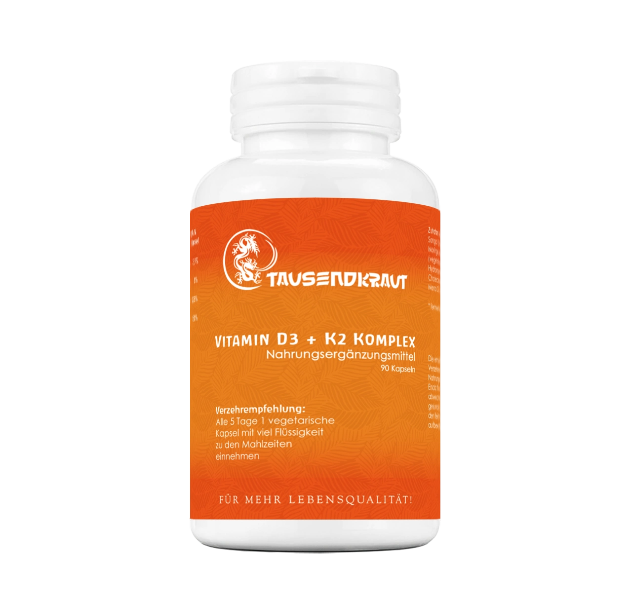 Vitamin D3 + K2 Komplex (90 Kapseln)