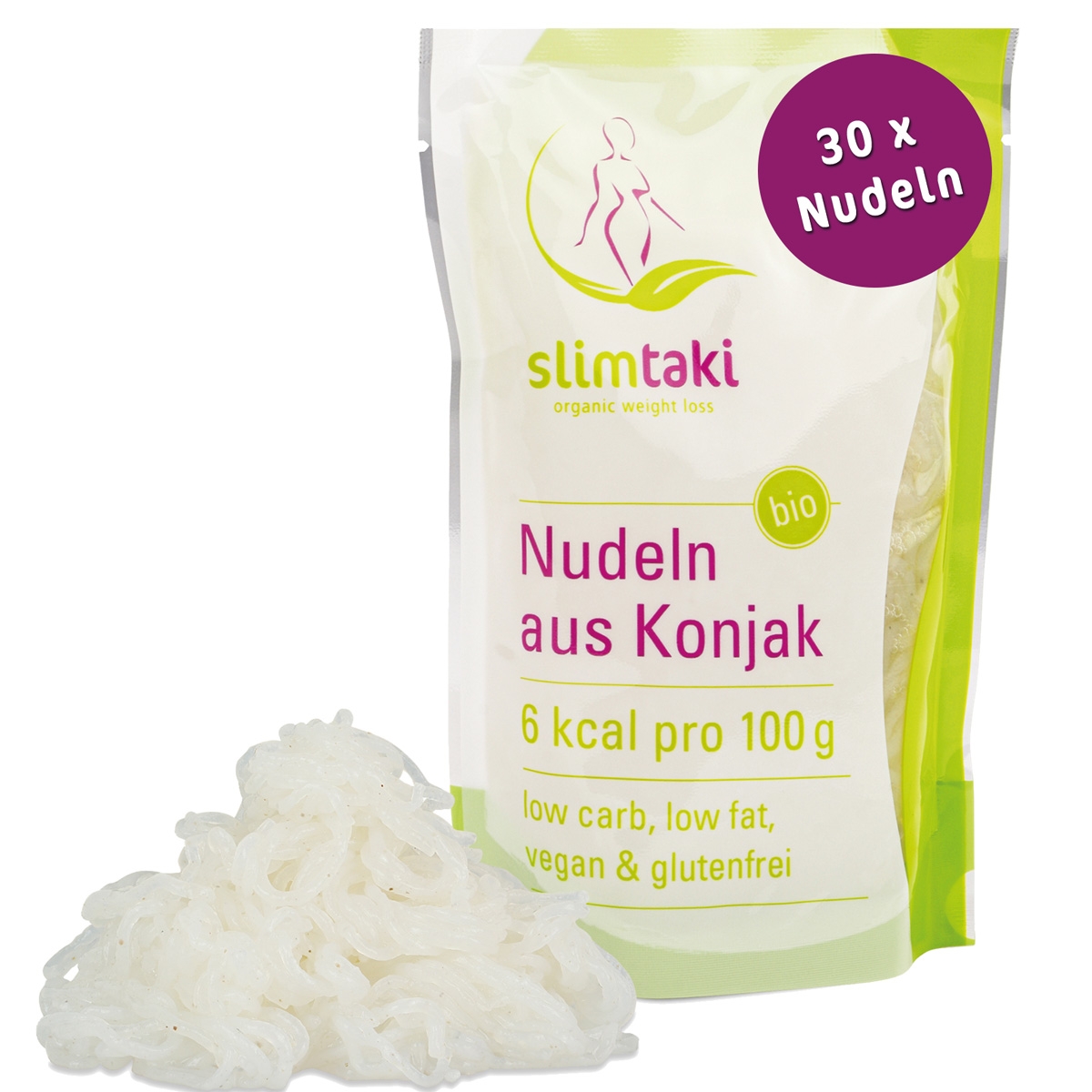 Slimtaki - 30 x BIO Konjak Nudeln (à 200g)  Slimtaki - 30 x BIO Konjak Nudeln (à 200g)
