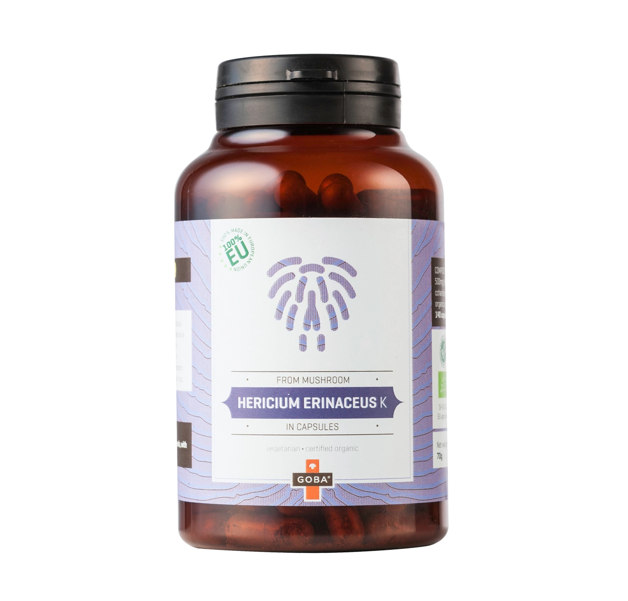 Goba BIO Hericium Erinaceus K - Pulver (140 Kapseln) Goba BIO Hericium Erinaceus K - Pulver (140 Kapseln)