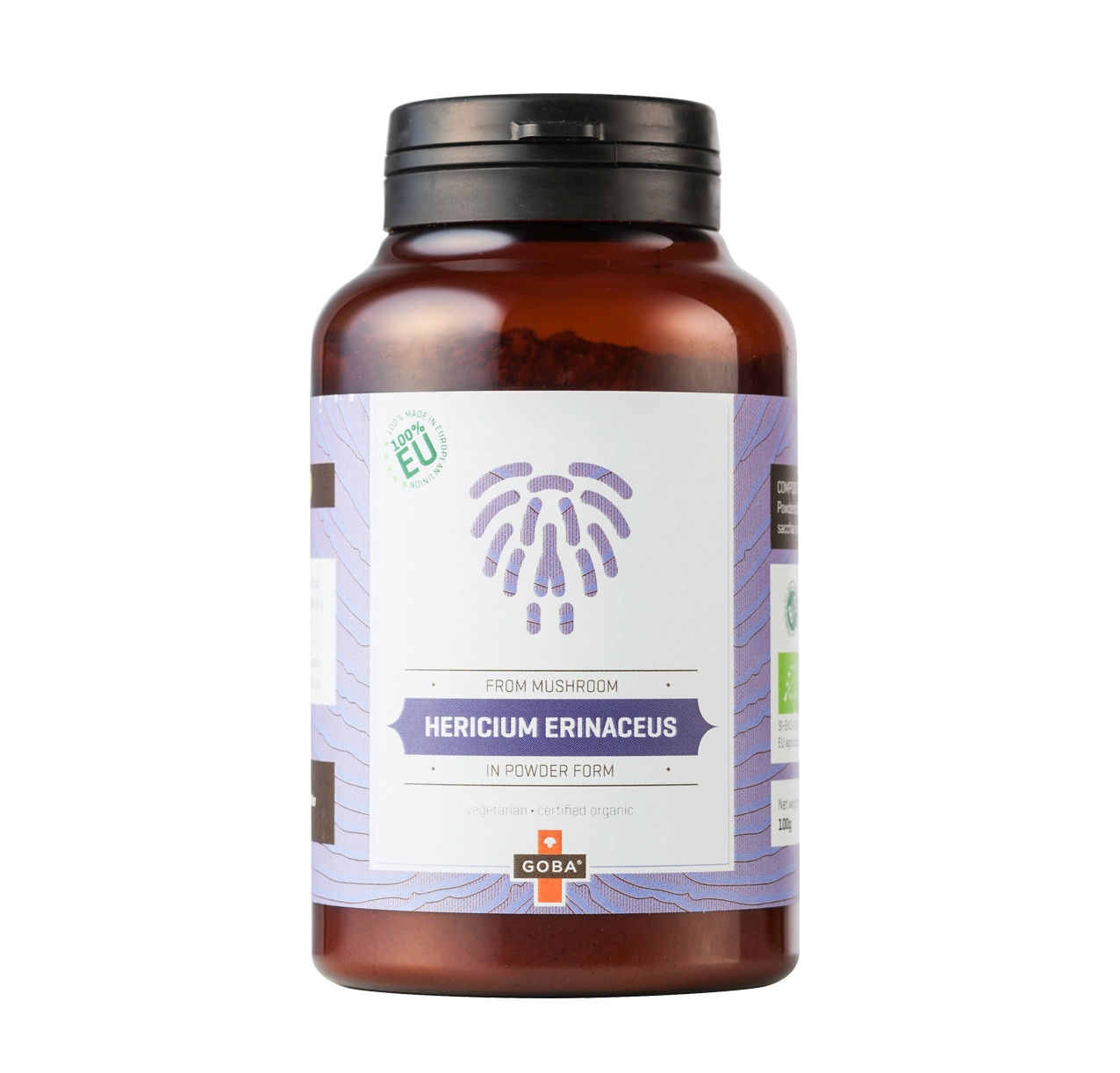 Goba BIO Hericium Erinaceus Pulver (100g) Goba BIO Hericium Erinaceus Pulver (100g)