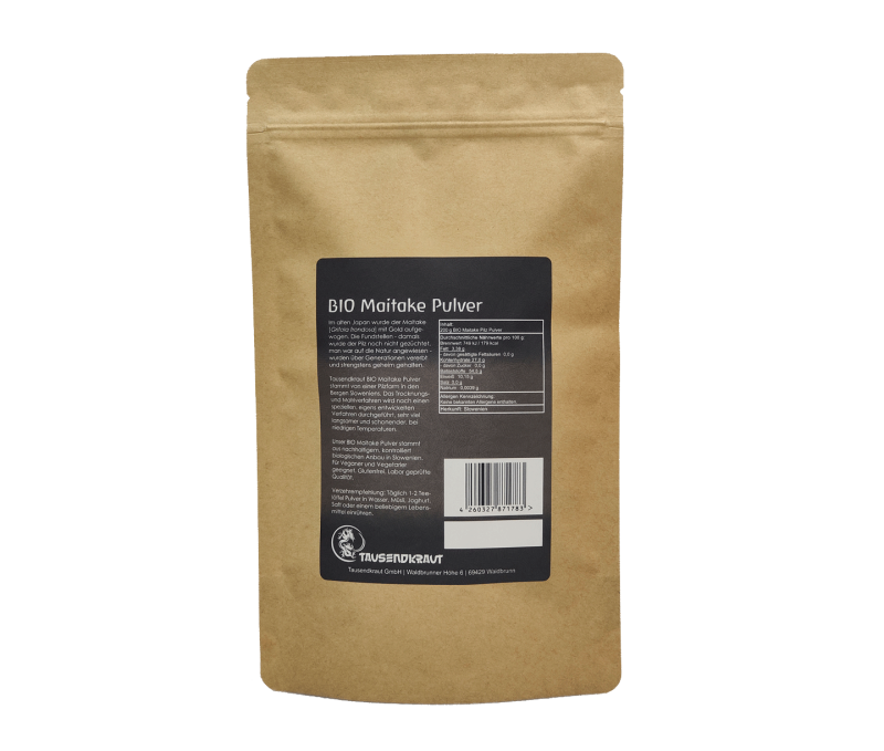 Bio Maitake Pilz Pulver (200g) kaufen Tausendkraut Naturprodukte